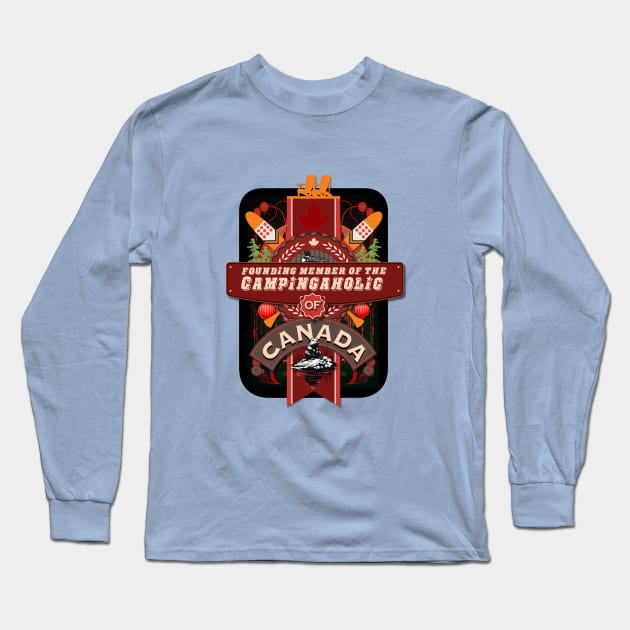 CampingAholic Long Sleeve T-Shirt by DavidLoblaw